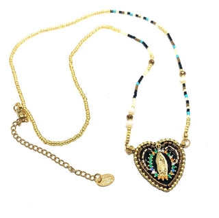 Collier ex-voto Vierge noire