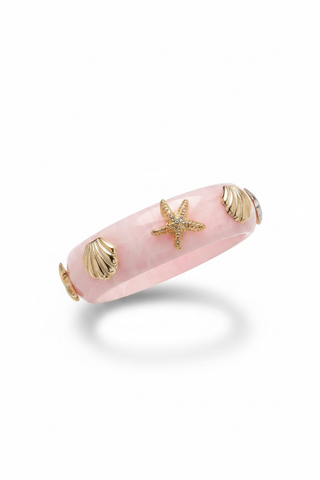 Bracelet acrylique rose