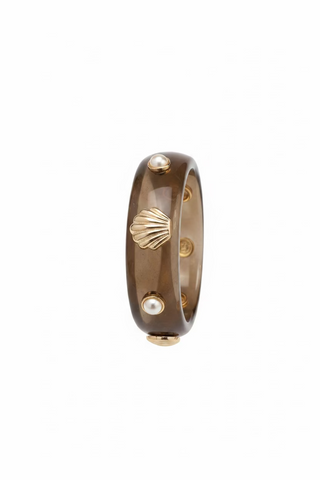 Bracelet acrylique marron