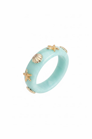 Bracelet acrylique bleu