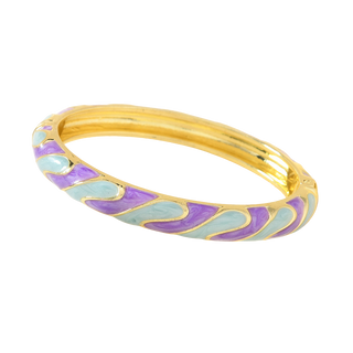 Bracelet strié violet