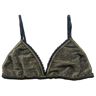 Haut de maillot de bain doré