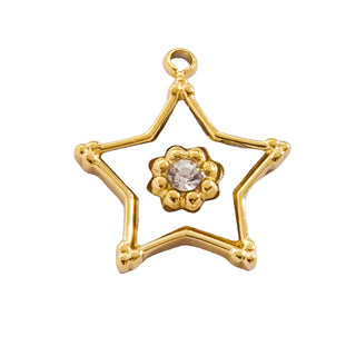 Charms blanc étoile