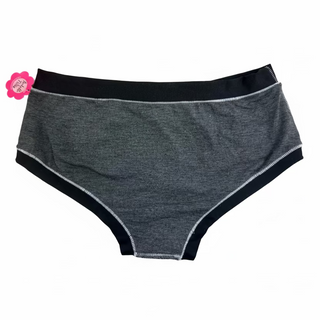 Culotte lurex noire argentée