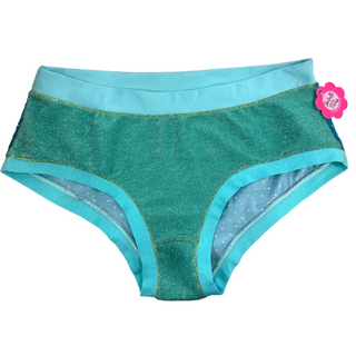 Culotte lurex lagon