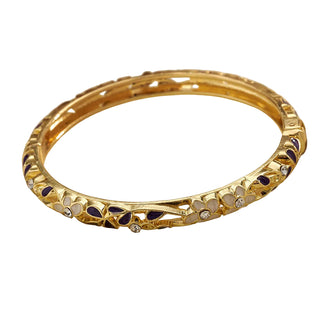 Bracelet fleur noir