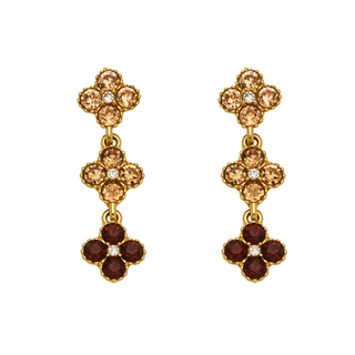 Boucles trèfles champagne