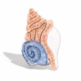 Pince coquillage strass