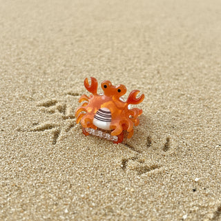 2 pinces crabe orange