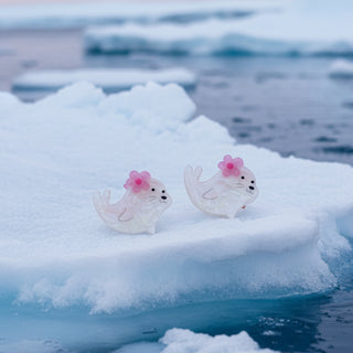 2 pinces phoque rose
