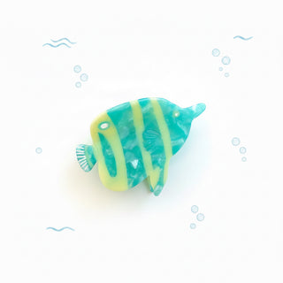 Pince poisson turquoise