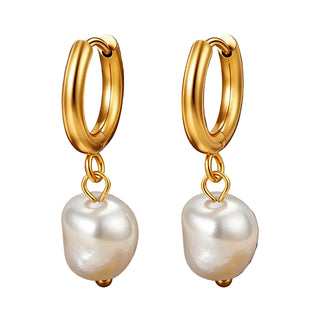 Boucles perles déstructurées - acier