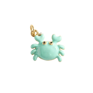 Charms crabe turquoise
