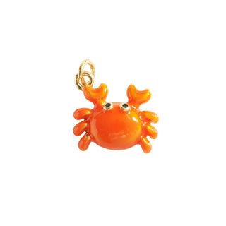 Charms crabe orange