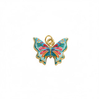 Charms papillon bleu