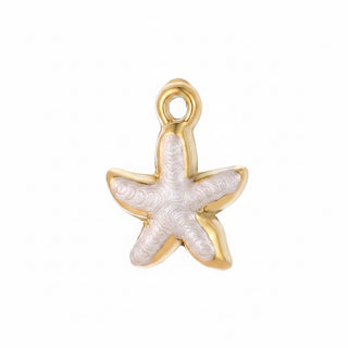 Charms étoile de mer blanc