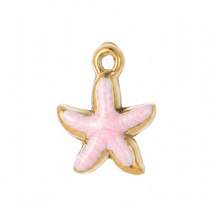 Charms étoile de mer rose