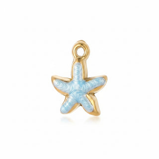 Charms étoile de mer bleu