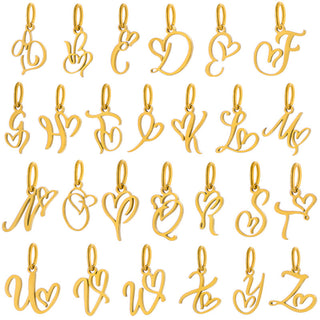Charms lettres cœur