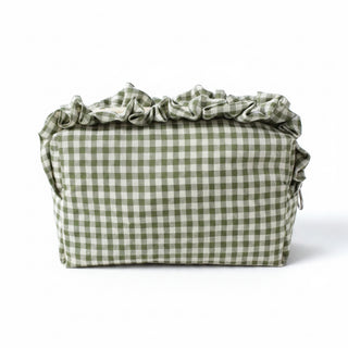 Pochette vichy kaki
