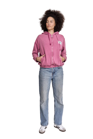 Hoodie rose à capuche